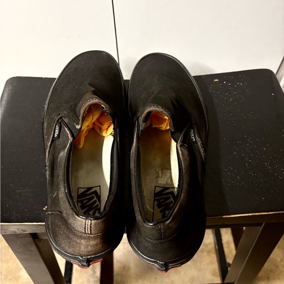 Black Vans slip-on trainers size 10 good condition ready to wear - Picture 5 of 9